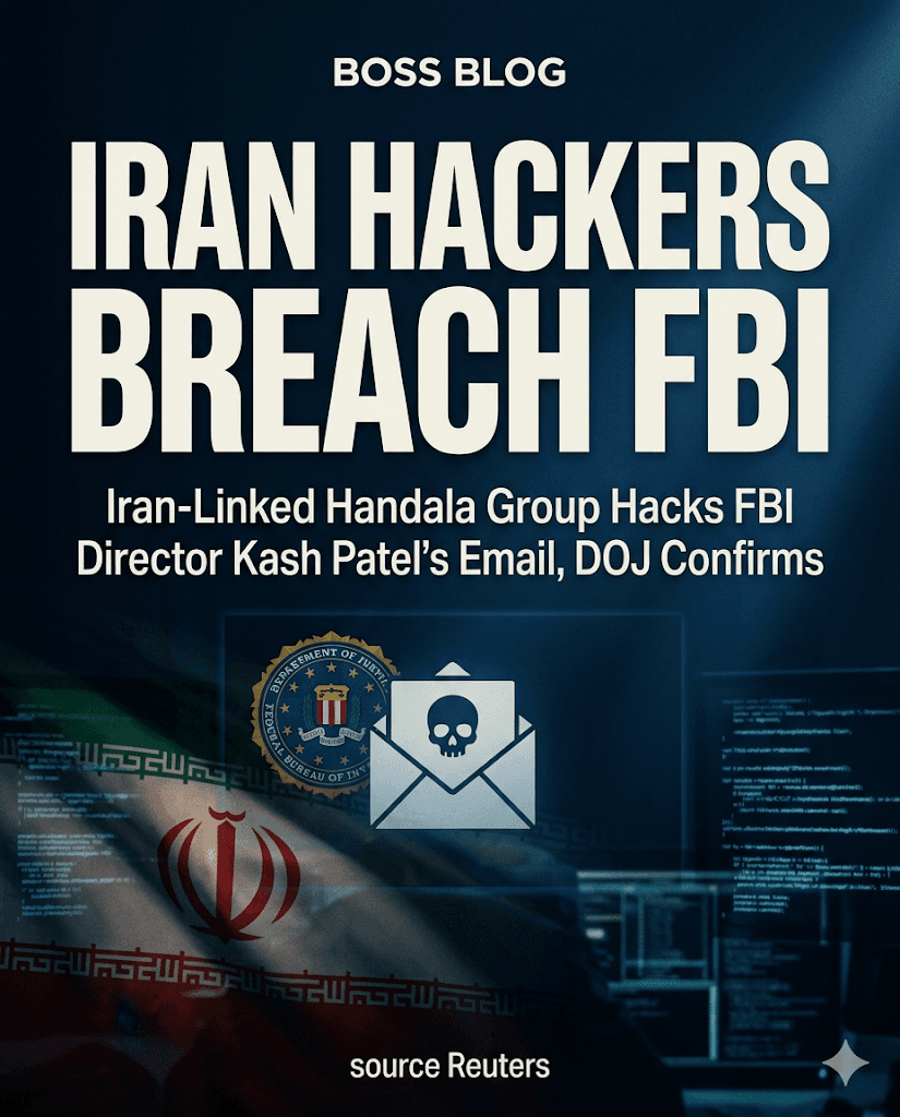 Iran-Linked Hackers Claim Breach of FBI Director Kash Patel's Email